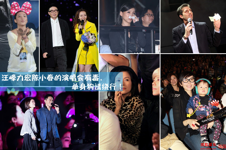 汪峰力宏陈小春的演唱会有毒,单身狗请绕行!