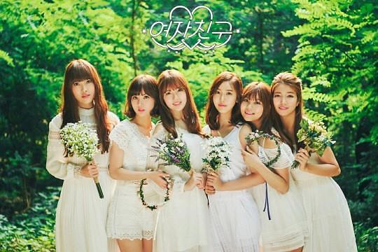 韩女团GFRIEND清纯海报恰似天使
