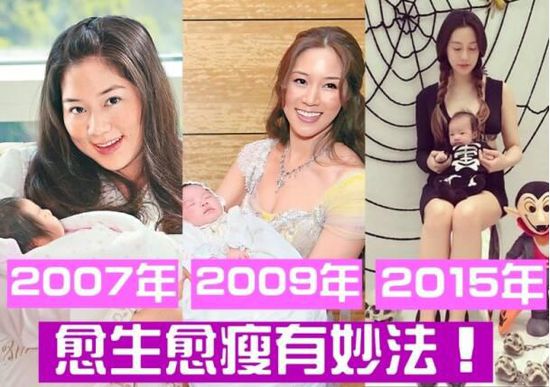 徐子淇生完4子后,居然这么瘦……